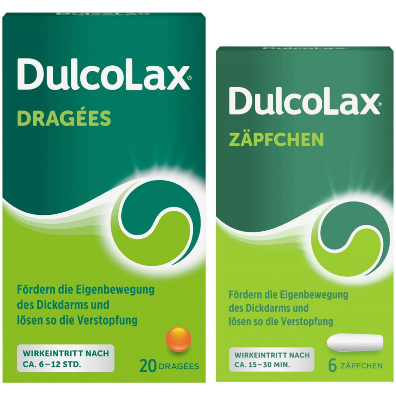 Dulcolax Dragees 20 Stück + Dulcolax Suppositorien 6 Stück