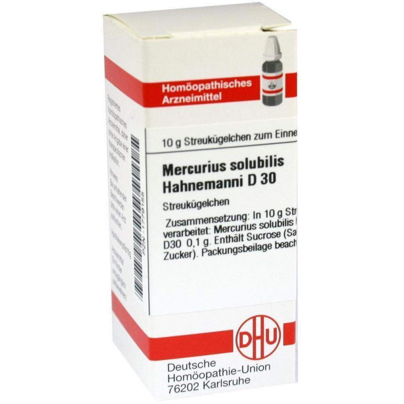 Dhu Mercurius Solubilis Hahnemanni D30 10 G Globuli