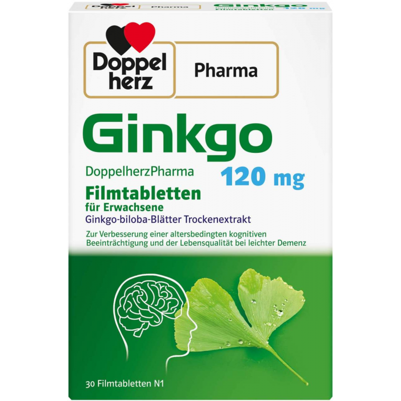 Ginkgo DoppelherzPharma 120 mg 30 Filmtabletten