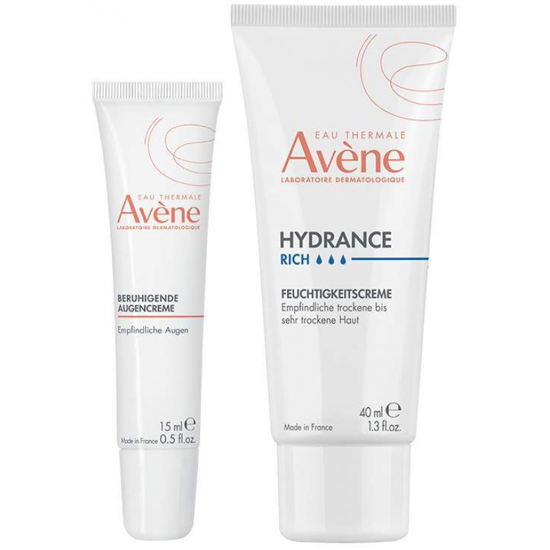 Avene Hydrance reichhaltige Feuchtigkeitscreme 40 ml + Avene Beruhigende Augencreme 15 ml