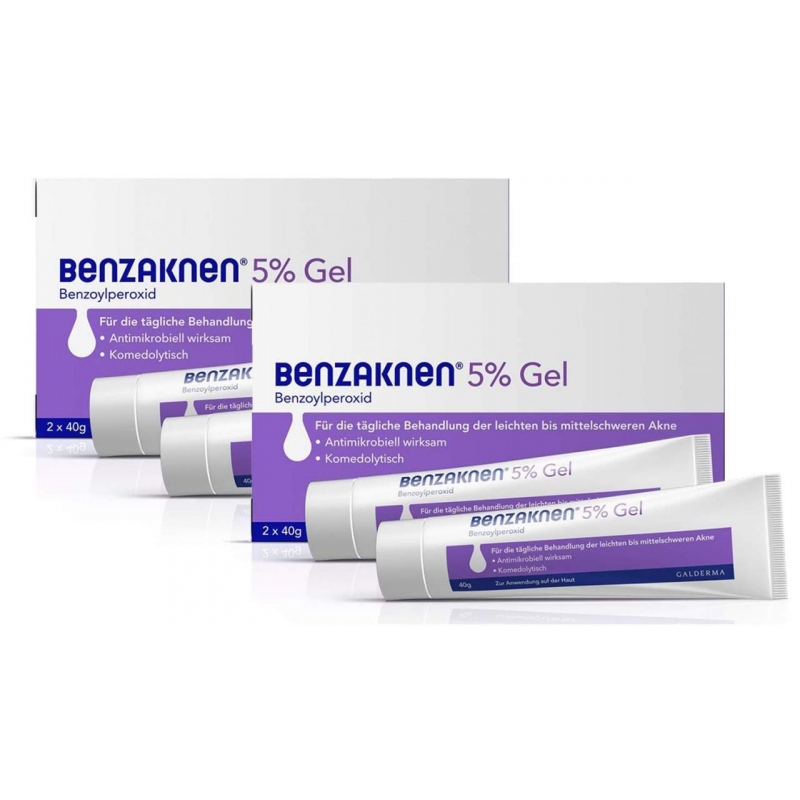 Benzaknen 5% Gel 4 x 40 g