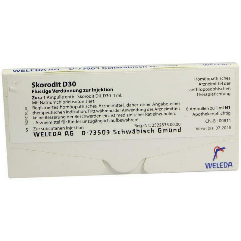 Weleda Skorodit D30 8 X 1 ml Ampullen