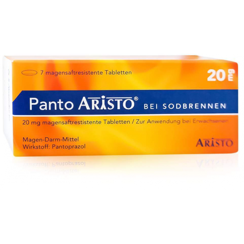 Panto Aristo bei Sodbrennen 20 mg 7 Magensaftresistente Tabletten