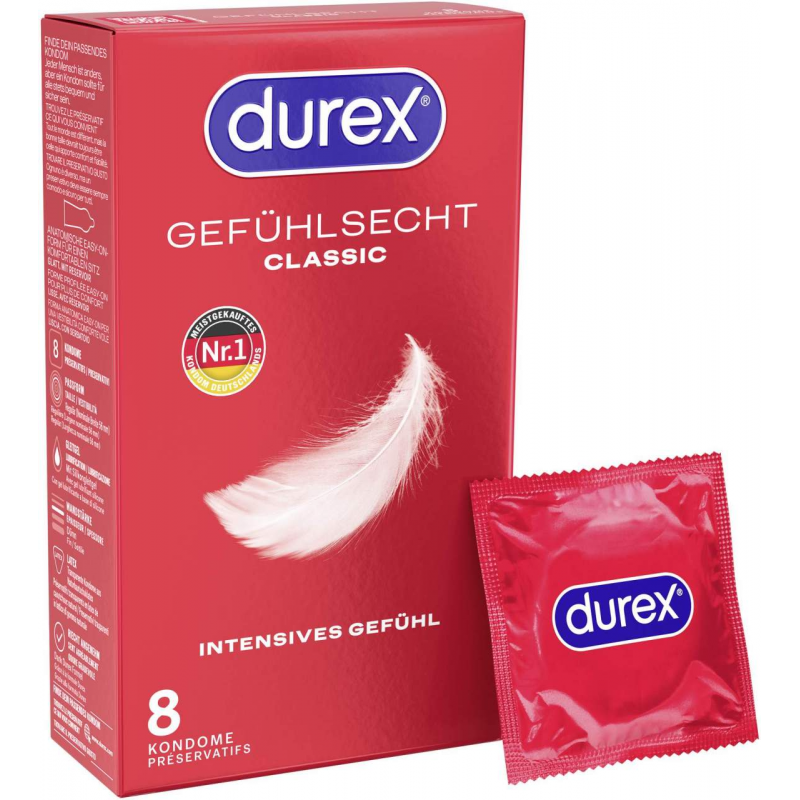 Durex Gefühlsecht Classic 8 Kondome