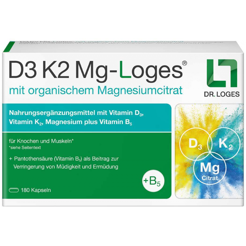 D3 K2 MG-Loges 180 Kapseln