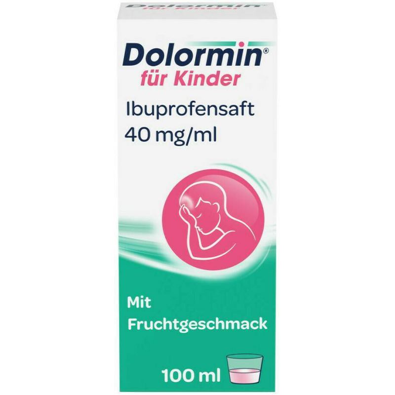 Dolormin für Kinder Ibuprofensaft 40 mg pro ml 100 ml Suspension