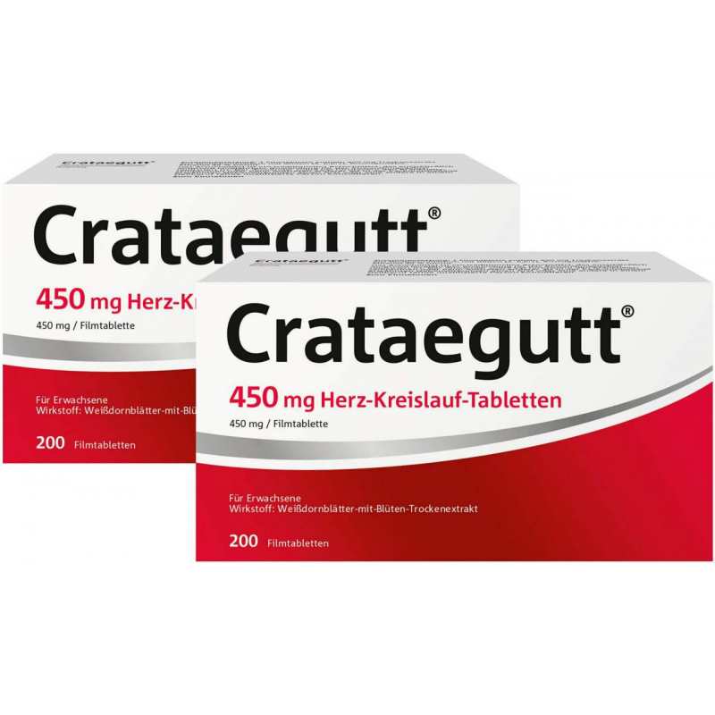 Crataegutt 450 mg Herz-Kreislauf-Tabletten 2 x 200 Stück
