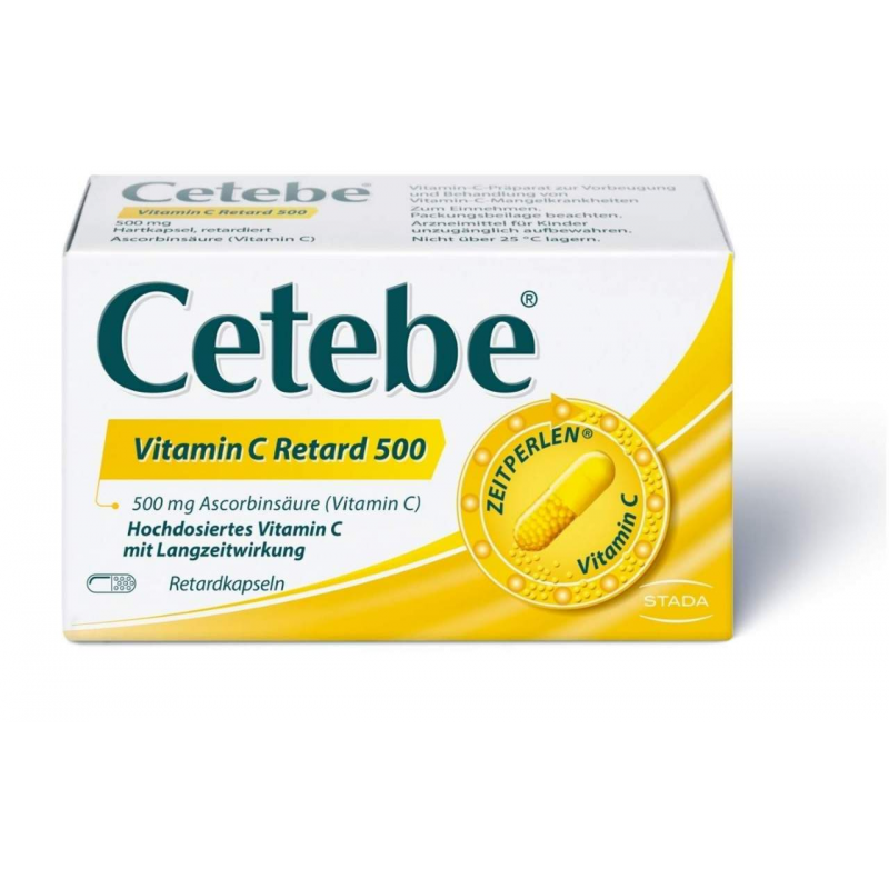Cetebe Vitamin C Retardkapseln 500 mg 30 Stück