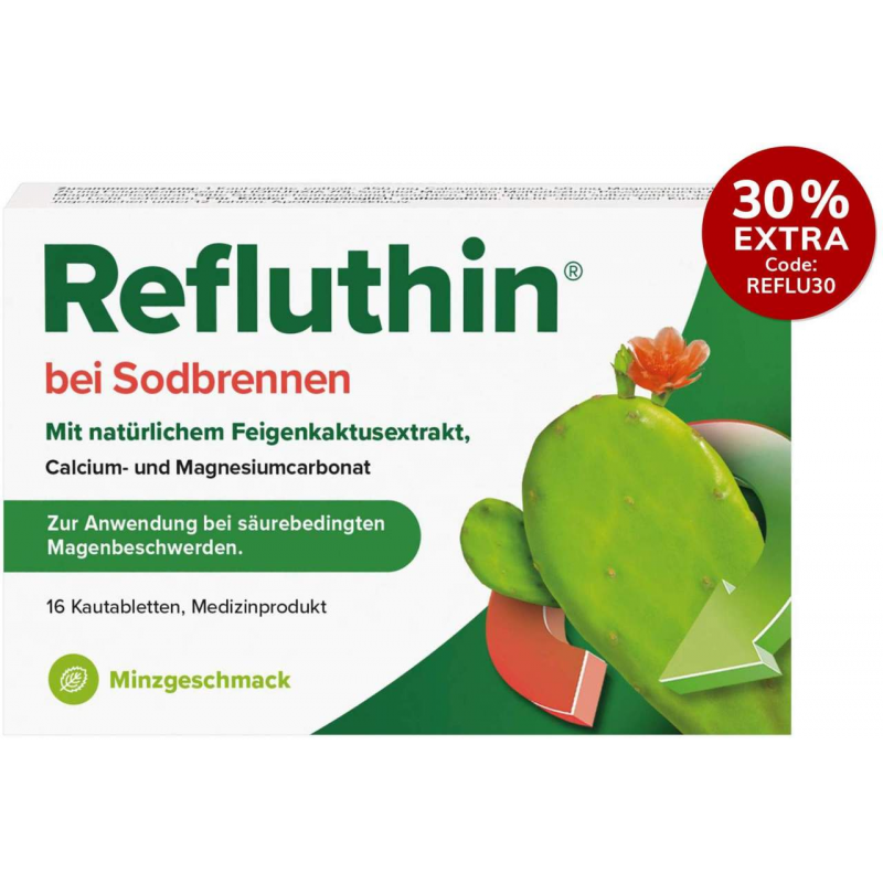 Refluthin Kautabletten Minzgeschmack 16 Stück
