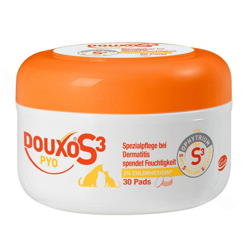 Douxo S3 PYO 30 Pads für Hunde und Katzen
