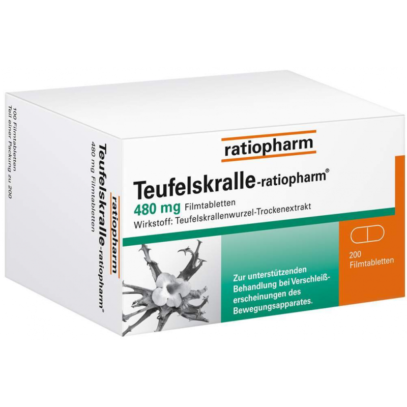 Teufelskralle-ratiopharm 480 mg - 200 Filmtabletten