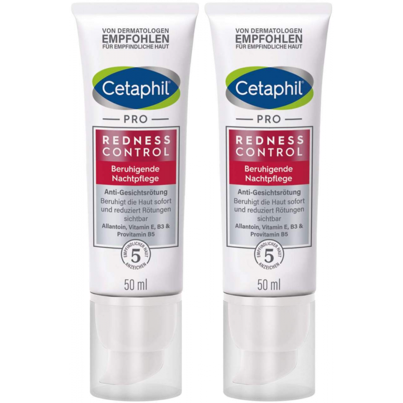 Cetaphil RednessControl Creme beruhigende Nachtpflege 2 x 50 ml