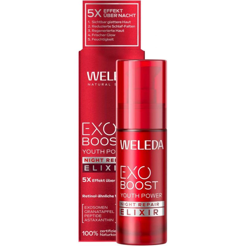 Weleda Exo Boost Youth Power Night Repair Elixer Granatapfel 30 ml
