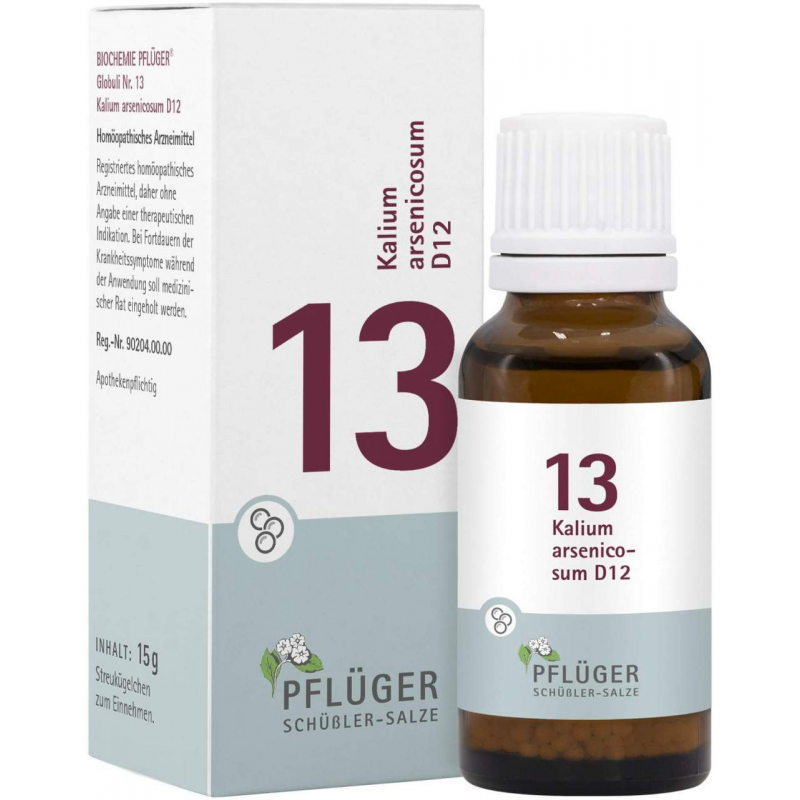 Biochemie Pflüger Nr. 13 Kalium Arsenicum D12 15 G Globuli