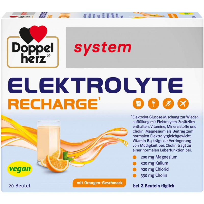 Doppelherz system Elektrolyte Recharge 20 Beutel