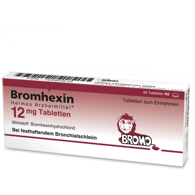 Bromhexin Hermes Arzneimittel 12 mg 50 Tabletten