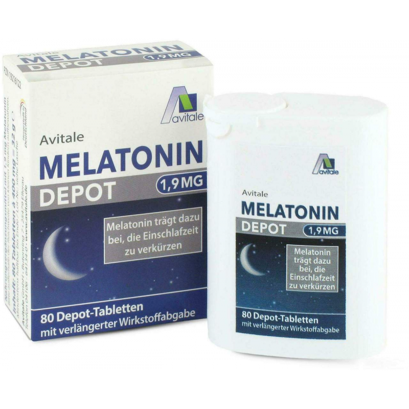 Melatonin 1,9 mg Depot 80 Tabletten