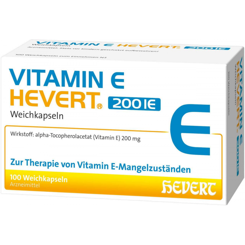 Vitamin E Hevert 200 I.E. 100 Weichkapseln
