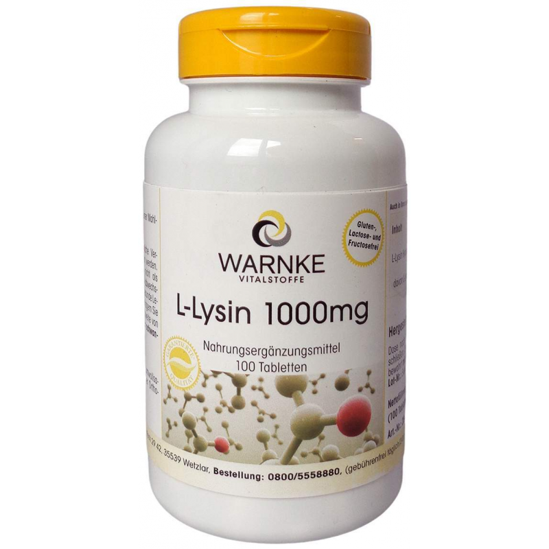 L-Lysin 1000 mg 100 Tabletten