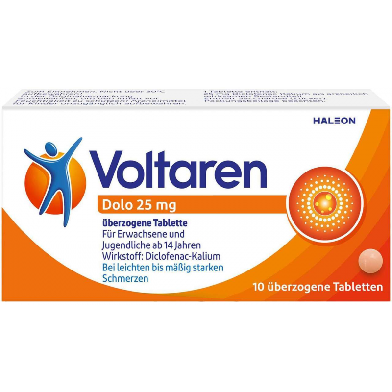 Voltaren Dolo 25 mg 10 überzogene Tabletten