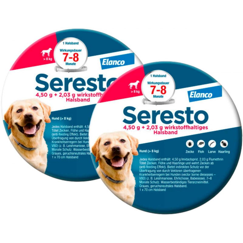 Seresto Halsband für große Hunde 2 x 1 Stück