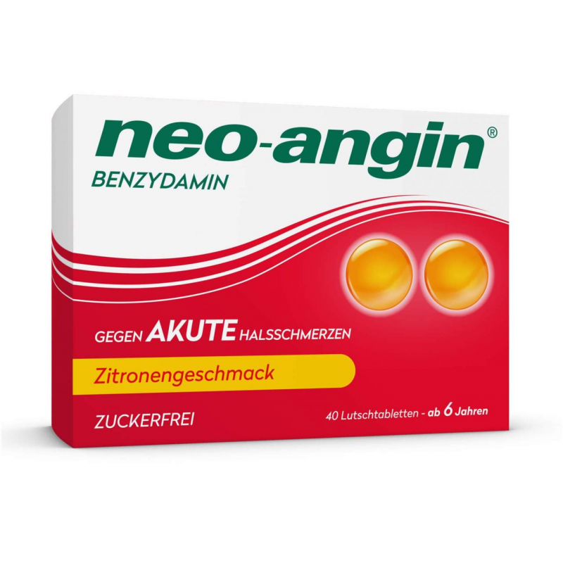 Neo-Angin Benzydamin akute Halsschmerzen Zitrone 40 Lutschtabletten