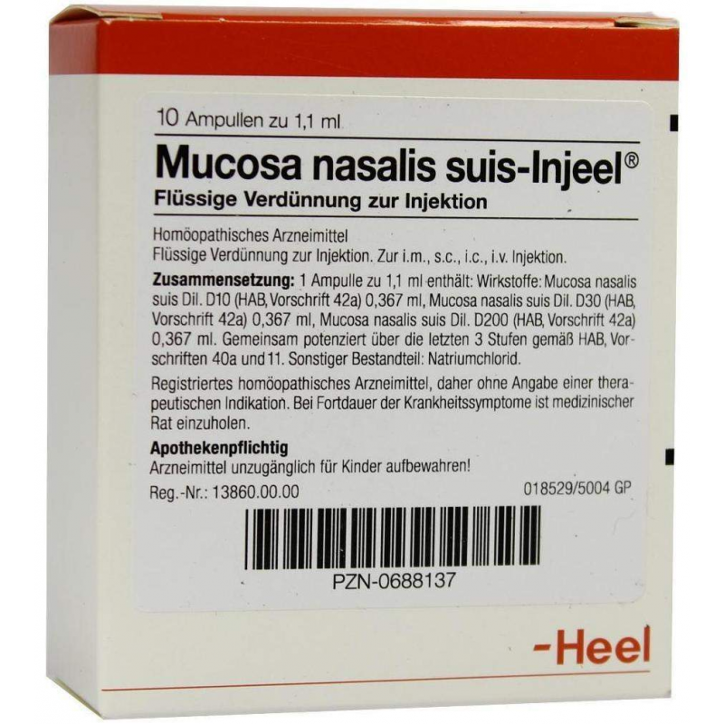 Mucosa Nasalis Suis Injeele Ampullen 10 Ampullen