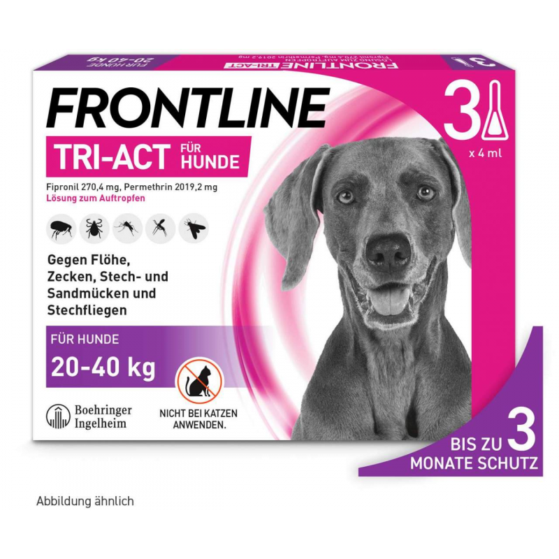 Frontline TRI-ACT Hund 20-40 kg 3 Pipetten