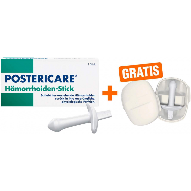 Postericare Hämorrhoiden-Stick 1 Stück + gratis Case 1 Stück