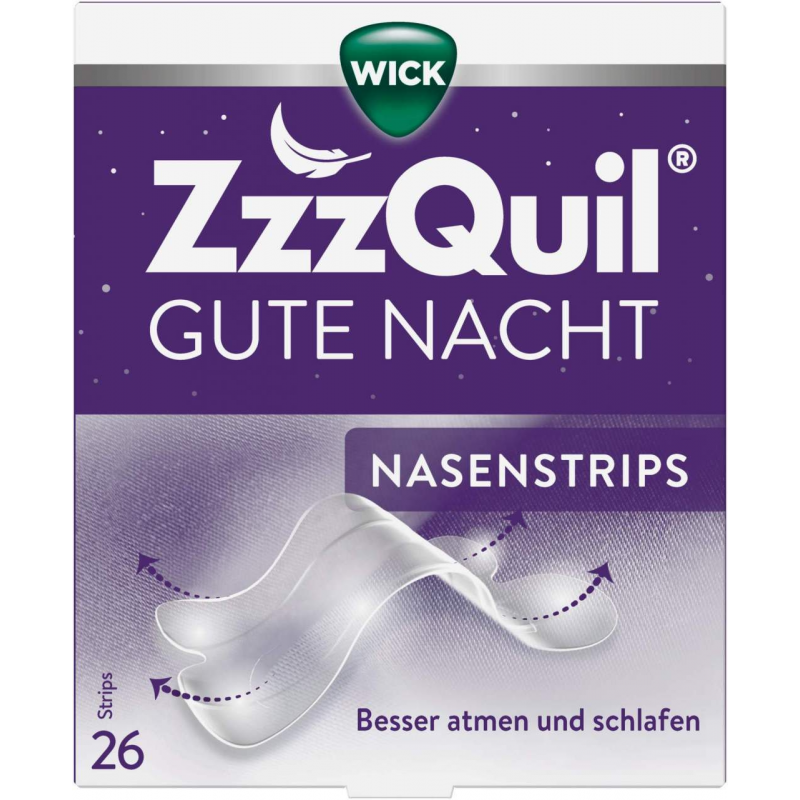 Wick ZzzQuil Gute Nacht Nasenstrips 26 Stück
