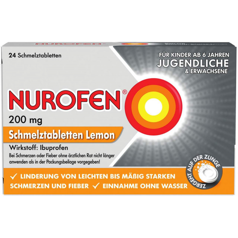 Nurofen 200 mg 24 Schmelztabletten Lemon