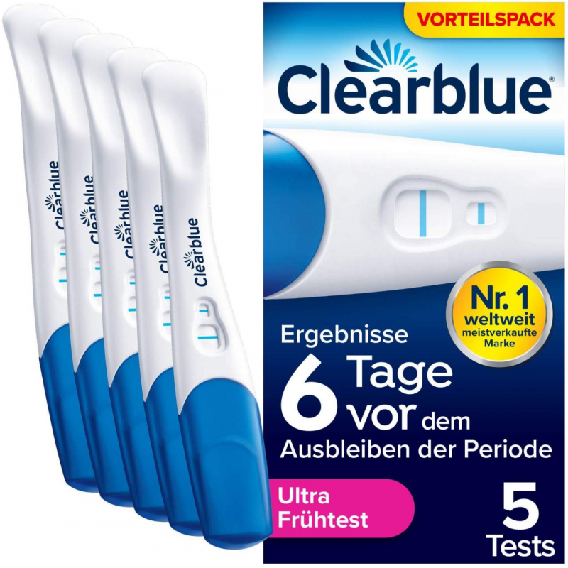 Clearblue Schwangerschaftstest Ultra Frühe Erkennung 5er Pack