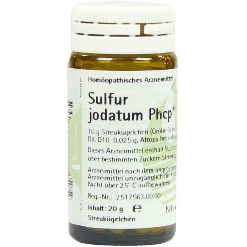 Sulfur Jodatum Phcp Globuli 20g Streukügelchen