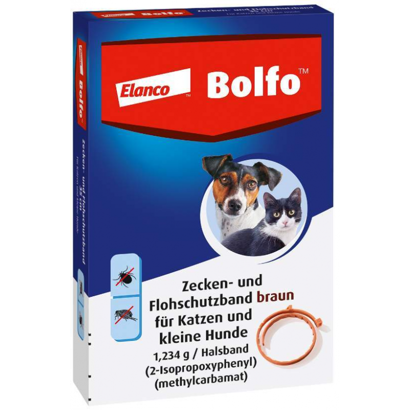 Bolfo Flohschutzband braun für Katzen und kleine Hunde 1 Stück