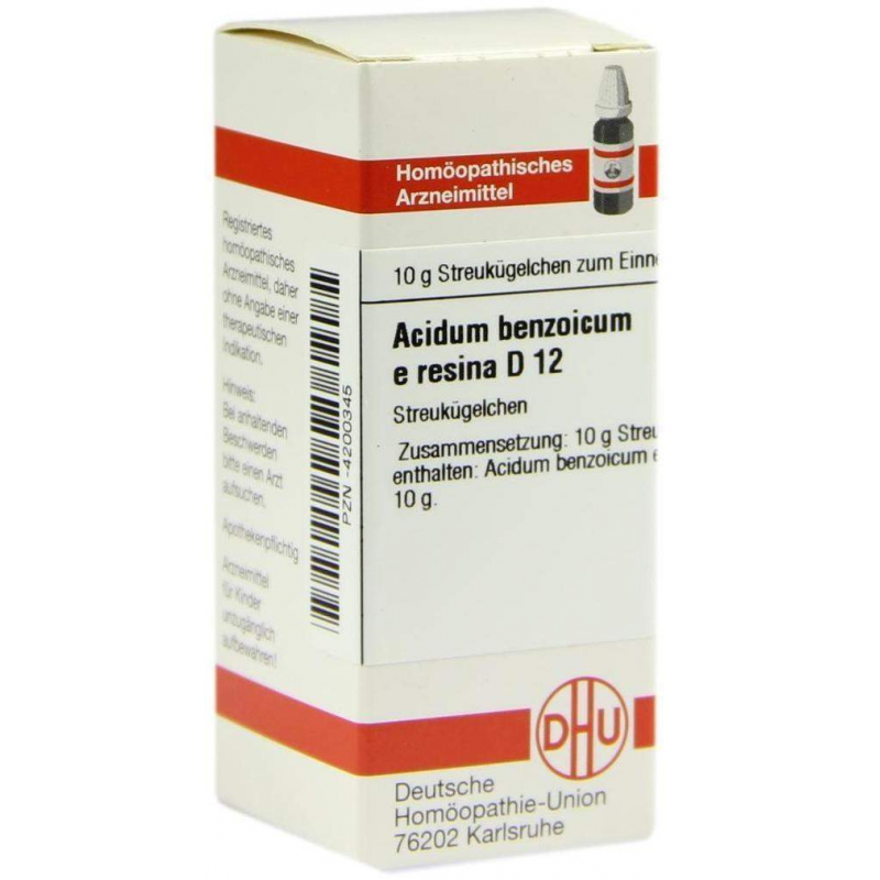 Dhu Acidum Benzoicum E Resina D12 10 G Globuli