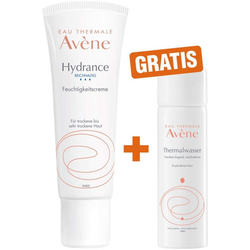 Avene Hydrance reichhaltige Feuchtigkeitscreme 40 ml + gratis Thermalwasserspray 50 ml