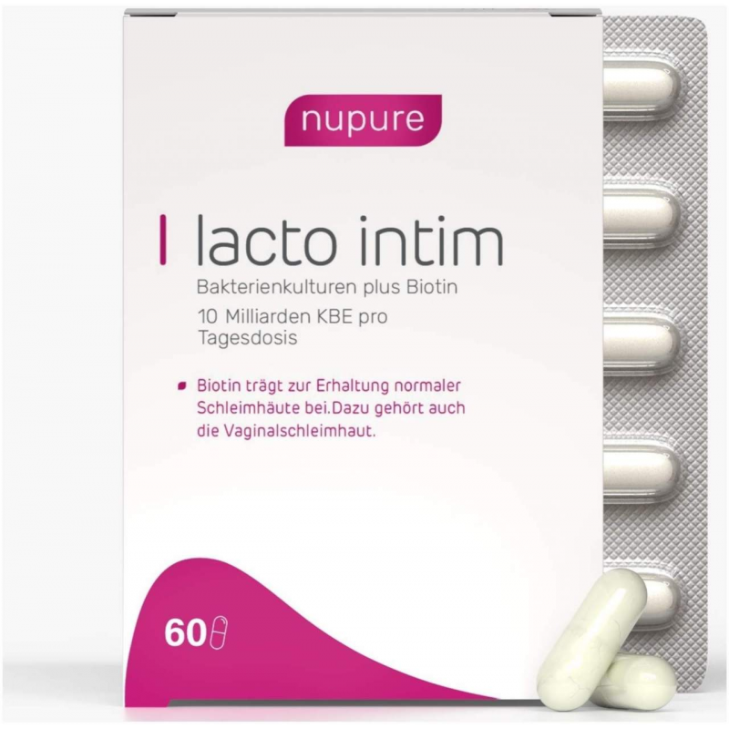 nupure Lacto Intim 60 magensaftresistente Kapseln