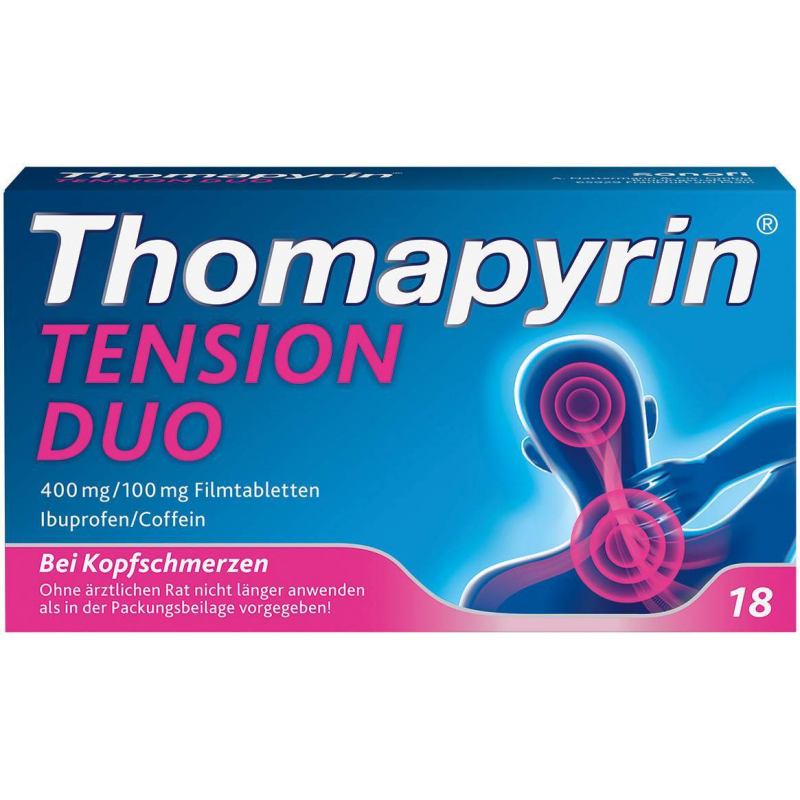 Thomapyrin Tension Duo 400 mg-100 mg 18 Filmtabletten